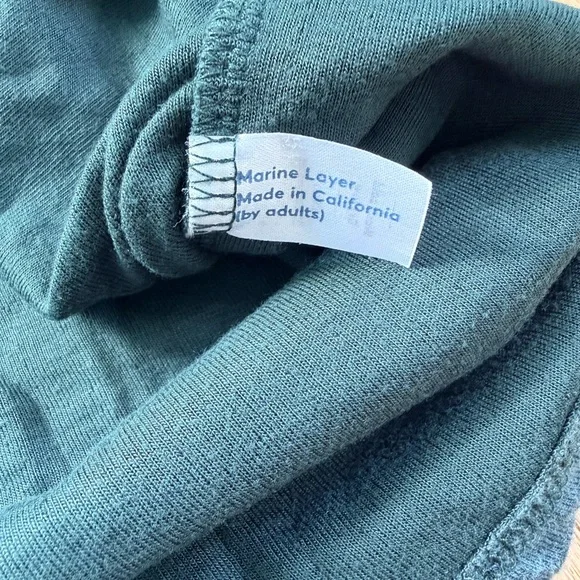 Marine Layer Long Sleeve Crew Neck Shirt Men’s Medium Blue Soft Knit - Picture 3 of 5